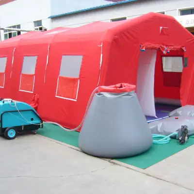 Inflatable deconamitation system tent image